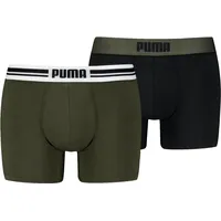 Puma 2P EVERYDAY PLACED LOGO Boxer Schwarz/Grün Baumwolle, Medium