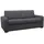 vente-unique Schlafsofa mit Matratze 4-Sitzer - Liegefläche 160 cm - Matratze 13 cm - Stoff - Anthrazit - BEVIS