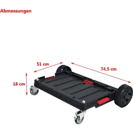 QBRICK SYSTEM Fahrgestell f. QBRICK 745x510x180mm QBRICK