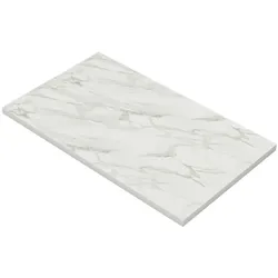 BIG Möbel GmbH Gastro Tischplatte | Marmor Weiß | 140x80 cm