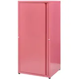 [en.casa] Burlöv Aktenschrank 40 x 35 x 88 cm Pink/Rot