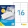 Agipa Universaletiketten 118985 Weiß 99,1 x 33,9 mm