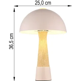 Nowa Tischlampe Pilz Champagner