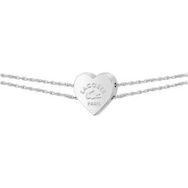 Lacoste Gliederarmband LOVE MY CROC Edelstahl silber  Größe 18