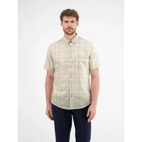 Lerros Halbarmhemd in sommerlich-lässiger Seersuckerqualität - White - L