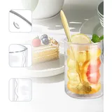 ASFWAGQ Doppelwandige Gläser Set (2 x 370ml) Latte Macchiato Gläser Kaffeegläser Teegläser Thermogläser Doppelwandig Espressotassen Glas mit 2 Löffeln für Frauen Freund/in