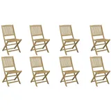 vidaXL Gartenstühle 8 Stk. Klappbar 48,5x57x90 cm Massivholz Akazie