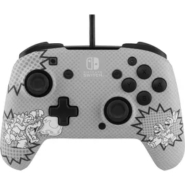 PDP Rematch Comic Mario Controller Grau Nintendo Switch