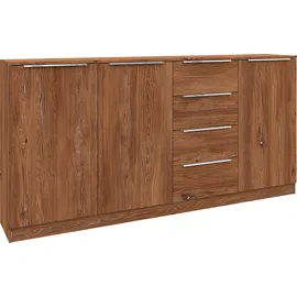 borchardt Möbel Highboard BORCHARDT MÖBEL "Oliva", braun (eichefarben vintage), B:200cm H:99cm T:35cm, Spanplatte, Sideboards, Highboard, Breite ca. 200 cm