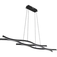 GLOBO Pendelleuchte Hängelampe Deckenlampe LED Höhenverstellbar Schwarz-matt L 108 cm