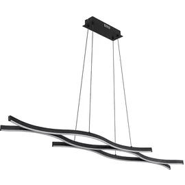 GLOBO Pendelleuchte Hängelampe Deckenlampe LED Höhenverstellbar Schwarz-matt L 108 cm