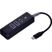 ORICO Hub Adapter USB-C to 2x USB 3.0 + USB-C, 5 Gbps 0.15m (Black) USB 3.0 - 3 - Schwarz