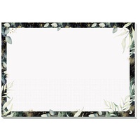 Sigel Schreibtischunterlage Glamorous Leaves weiß/bunt Papier 42,0 x 29,7 cm, 30 Blatt