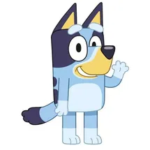 Bluey Dekokissen 25 x 20 x 10 cm Blau