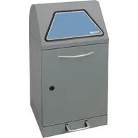 stumpf metall Sortsystem Modul Vario 45 graualu struktur Innenbehälter 45 Liter Trethebel
