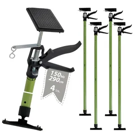 Trutzholm 4x Deckenstütze Einhandstütze Montagestütze Teleskopstütze 115-290cm