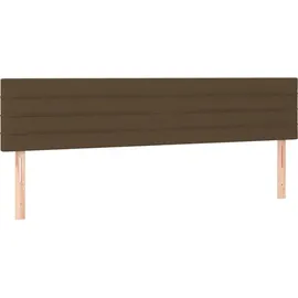 vidaXL Boxspringbett mit Matratze Dunkelbraun 180x200 cm Stoff
