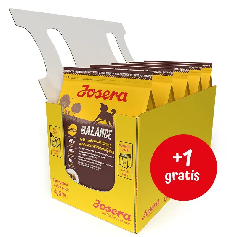 JOSERA Balance Senior 5x900g (4+1 GRATIS) (Mit Rabatt-Code JOSERA-5 erhalten Sie 5% Rabatt!)