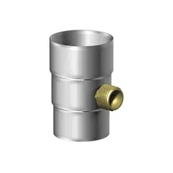SAREI Regenwassersammler, Nennweite: 100 mm, Zink - silberfarben