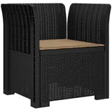vidaXL 1-Sitzer Sessel 1 x 1 x 1 cm anthrazit