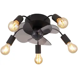 Deckenventilator Deckenlampe Wohnzimmerlampe Vor Rücklauf Fernbedienung D 42 cm