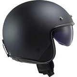 LS2 Jet-Motorradhelm BOB SOLID Matt Black, L