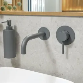 Herzbach Deep Grey Waschtischarmatur Grau Matt