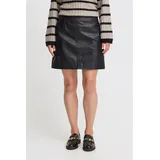 B.YOUNG Lederrock BYDARAN SKIRT 2 20815514 moderner Lederrock in Schwarz | 38