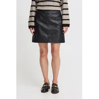 B.YOUNG Lederrock BYDARAN SKIRT 2 20815514 moderner Lederrock in Schwarz | 38