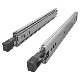 SOTech VarioSlide KV2-100-H53-L1100-EH 1100 mm – Schwerlast 100 kg, Einhandverriegelung mit Lock-in/out Einrastfunktion mit schwarzem Hebel Schwerlast-Vollauszug belastbar bis
