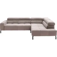 PLACES OF STYLE »Cleveland, L-Form, incl. Kopfteilverstellung, Breite 276 cm«, wahlweise elektrischer Sitzvorzug