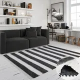 OTTO home Benja Handwebteppich 160 x 230 cm Schwarz/Weiß
