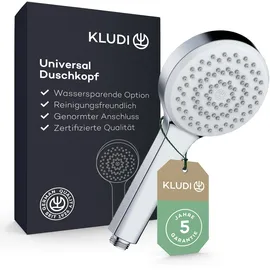 Kludi KLUDI-X1 Universal Duschkopf wassersparend als Option, Duschbrause mit 1 Strahlart,