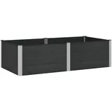 vidaXL Hochbeet 200 x 100 x 54 cm Schwarz
