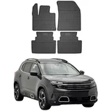 Omac Gummi Fußmatten kompatibel mit Citroen C5 Aircross 2018-2025 Automatten Schwarz 4X
