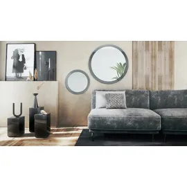 Vladon Wandspiegel Globe 50 x 80 cm Grau