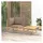 vidaXL Garten-Lounge-Set 2-tlg. lila Bambus