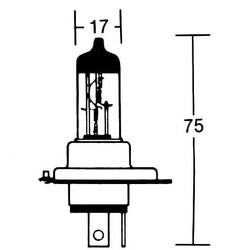 SHIN YO HS1 Glühlampe 12V 35/35W PX43t, weiss