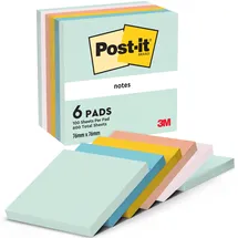 Post-it Haftnotizen Beachside Collection 76 x 76 mm, mm, 100 Blatt