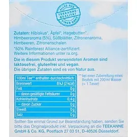 Teekanne Frio Himbeere Zitrone Früchtetee 18x2,5 g