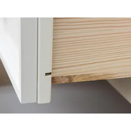 JV moebel Echtholz Schreibtisch Holz Büro Schreibtische Möbel Tisch Büro Computer Landhaus | weiß