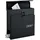 Relaxdays Briefkasten schwarz inkl. Zeitungsfach