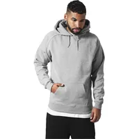 URBAN CLASSICS Herren Blank Hoody Kapuzenpullover, grey, S