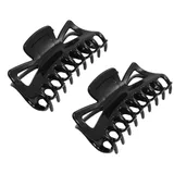 VASANA Große Haarklammer für Damen, aus schwarzem Harz, Schmetterlings-Stil, Haarspange, Haarklammer für Mädchen, Haar-Accessoire