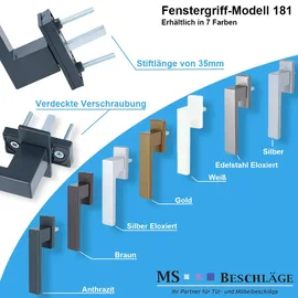 MS Beschläge Design Silber eloxiert