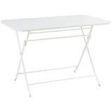[en.casa] Sande Klapptisch 110 x 70 x 71 cm Weiß