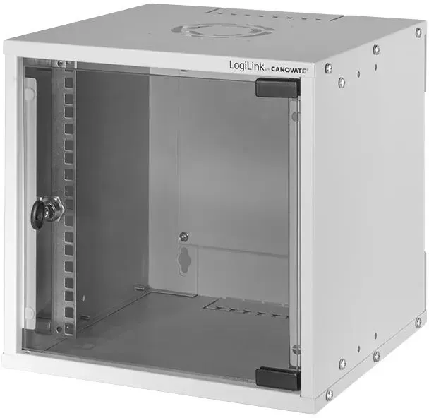 LogiLink W66Z30G Rack 6U Wandmontiertes Regal Grau