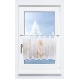 Lysel LYSEL® Scheibengardine Katze im Schnee (Bx H) 120cm - 45cm" beige/creme