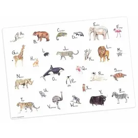 cover-your-desk Tischsetmacher Tischset Tier ABC , aus hochwertigem Vinyl, 44 x 32 cm