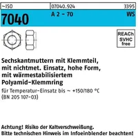 Hörger & Geßler Selbstsichernde Sechskantmutter ISO 7040 M 10